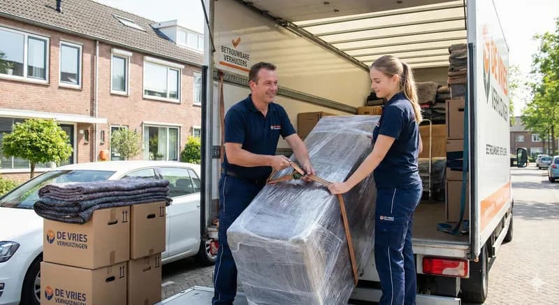 Verhuizers laden verhuiswagen - zoek verhuisbedrijven in de regio